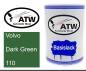 Preview: Volvo, Dark Green, 110: 500ml Lackdose, von ATW Autoteile West.